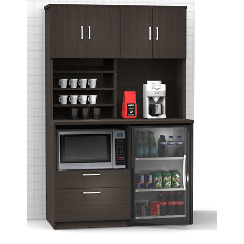 Breaktime Raised Panel 48'' W x 75'' H Espresso Medium Density